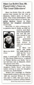 Mary Lee Robb Dies