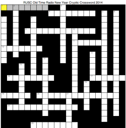 New Year Old Time Radio Crossword 2014